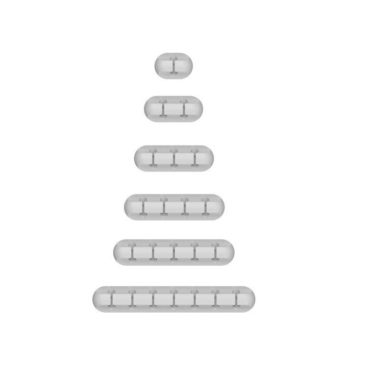 Креативен силиконов хъб за съхранение на кабел за зареждане, организиращ държач за кабел за данни, органайзер за настолен кабел за мобилен телефон