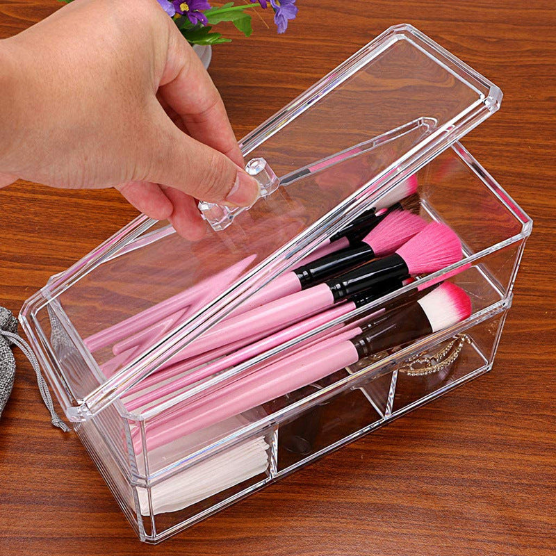 Отделение за съхранение на чекмедже на шкаф, кутия за сортиране на козметични червила, вградена малка кутия за отделение, класификация на отпадъци от работния плот