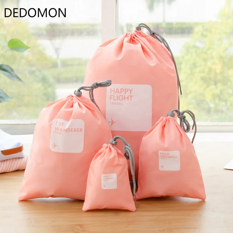 Комплект от 4 бр./партия аксесоари за пътуване, дрехи за мъже и жени, органайзери, чанти за опаковане, обувки, чанти