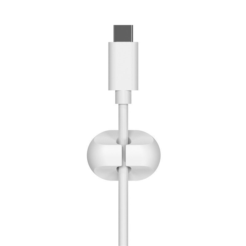 Креативен силиконов хъб за съхранение на кабел за зареждане, организиращ държач за кабел за данни, органайзер за настолен кабел за мобилен телефон