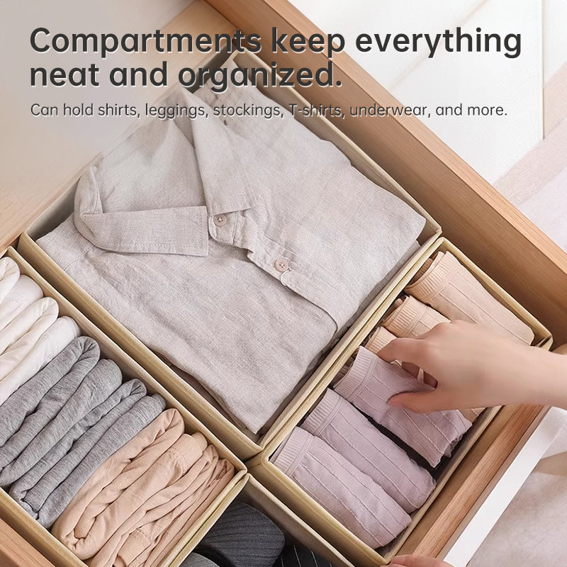 Органайзери за чекмеджета на скрин – кошчета и разделители за плат: за съхранение в гардероба, дрехи, чорапи, бельо