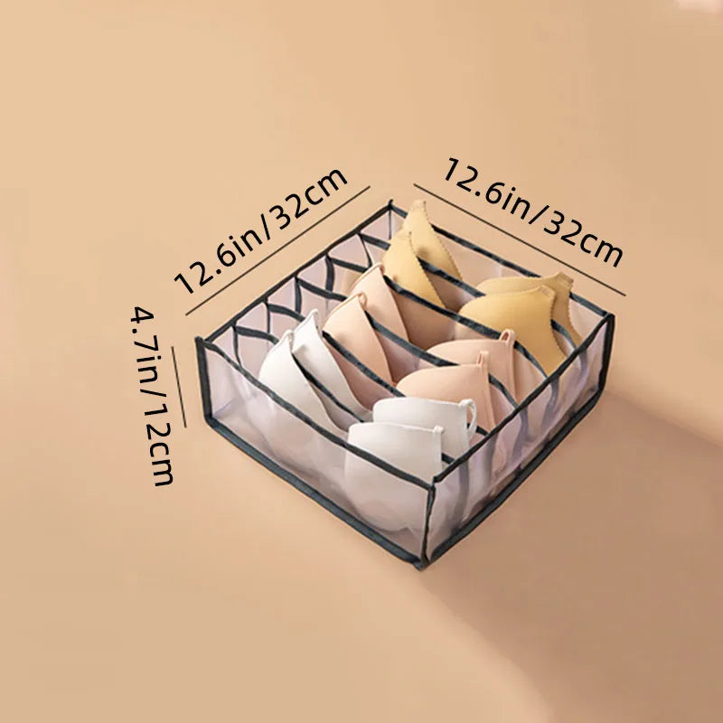 Кутии за съхранение на бельо, сутиен, чорапи, бикини, домашен общежитие, офис шкаф, органайзер, гардероб, чекмедже, кутия за организиране, разделител